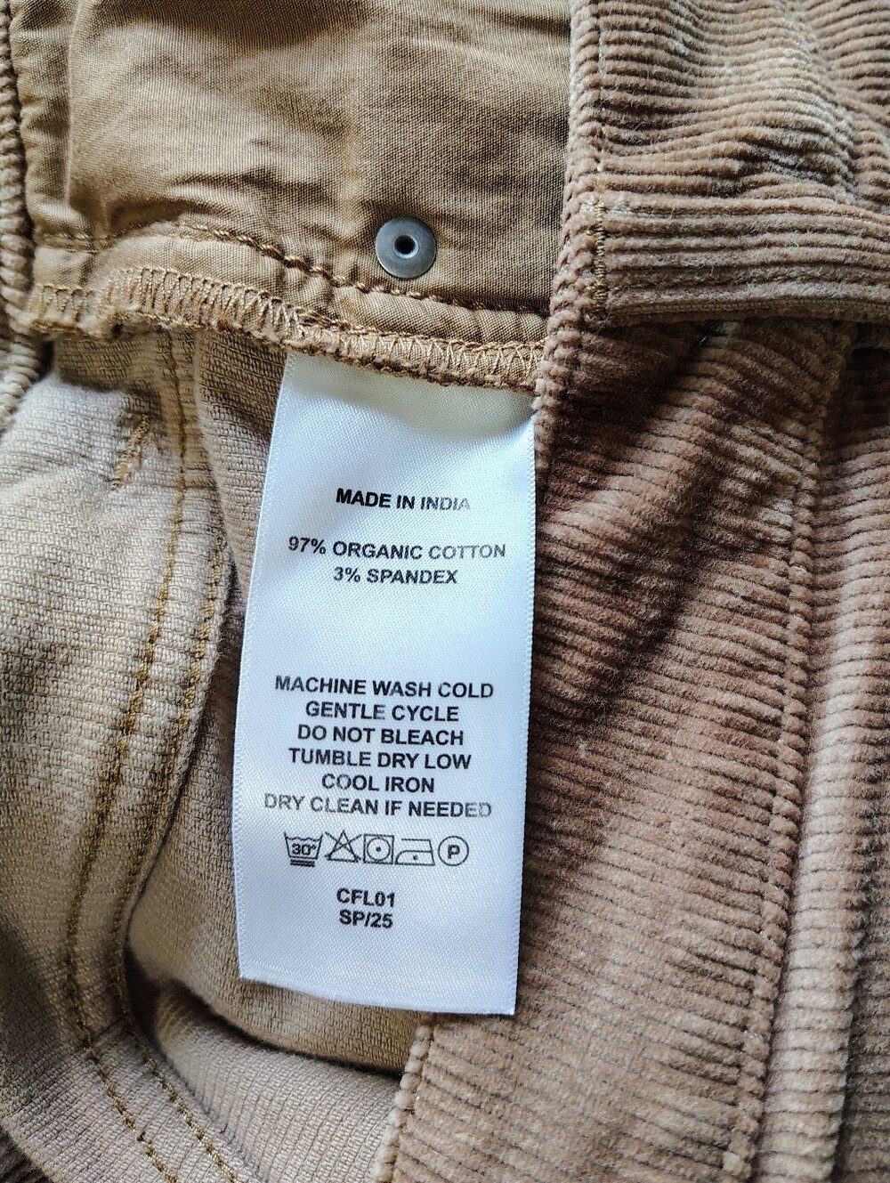 NWT Quince Organic Cotton Women's Straight-Leg Corduroy Pant Warm Brown sz 10. - Picture 11 of 16